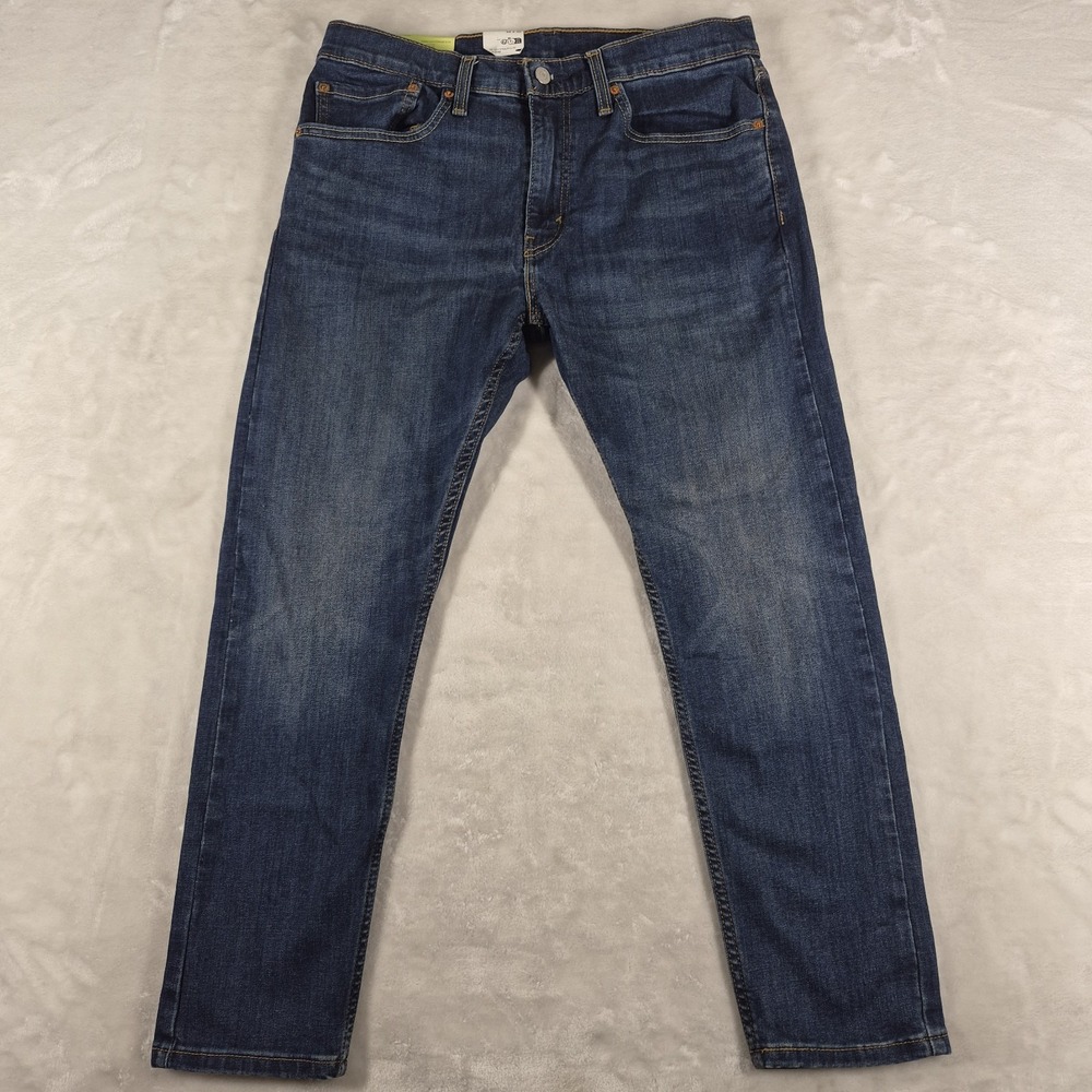 Levi's 512 Slim Taper Jeans Men's 34x28 Blue Denim Flex Performance Comfort NWT